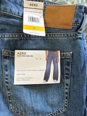 3 for $50 🌹 Aeropostale Dark Blue High Rise Wide Leg Jeans
